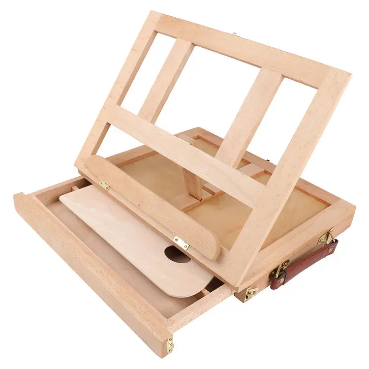 wholesale easel Drawing Painting Supply Desktop Table Easel Wooden Sketch Box