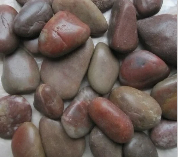 River Rock Stone for Landscaping Pebble Stone Natural Red CE Modern Big Ton Bags or Inside PVC Bag. 20KG/PVC, 1 Ton/ Big Ton Bag