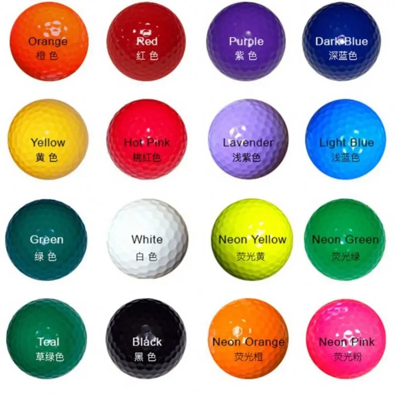 Wholesale Custom Urethane Loud Gold Practice Bulk Driving Range Packaging Ball Floating Biodegradable Customer Golf Balls