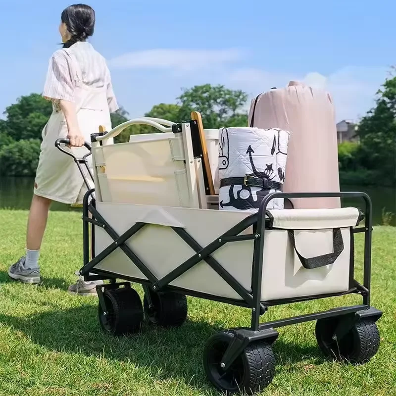Exquisite craftsmanship Accept custom order Camping Gear Cart garden cart folding trolley