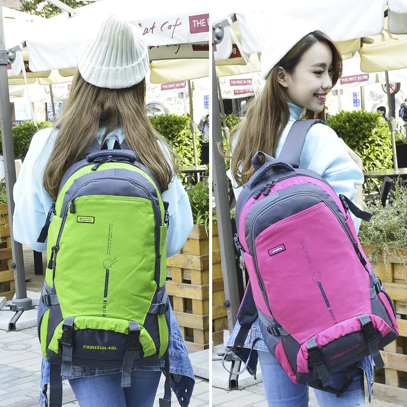 45l waterproof sport Travel bagpack Daily Leisure ultralight foldable yellow backpacks Hiking rucksacks