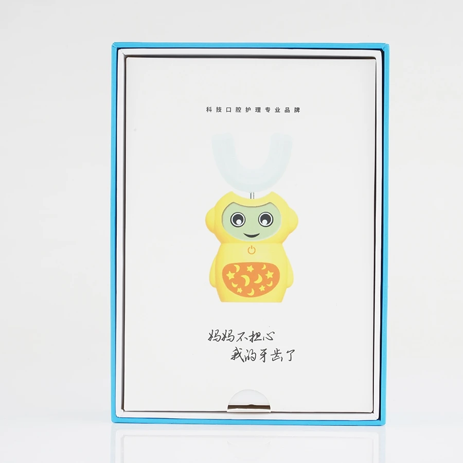 Более популярная детская электрическая зубная щетка U-образной формы 360