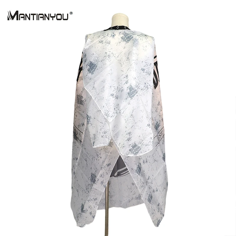 High quality professional printed polyester waterproof haircut hair salon hairdressing barber capes