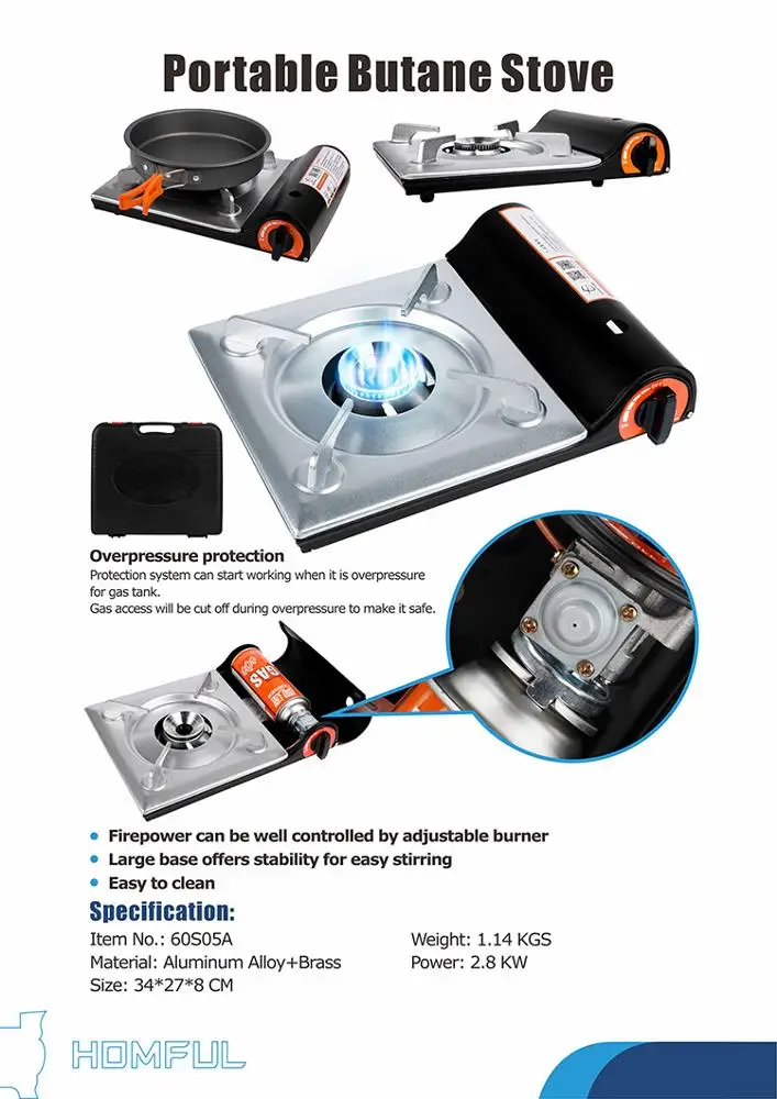 Домашний Сад Открытый Кемпинг барбекю гриль портативный Бутан Плита Портативный газовая плита
