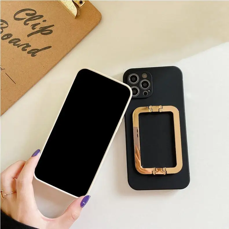 2021 Protective Phone case For iPhone 11 12 Pro Max lady case with bracket ins Phone Cover For iPhone 7 8 12 Pro Max