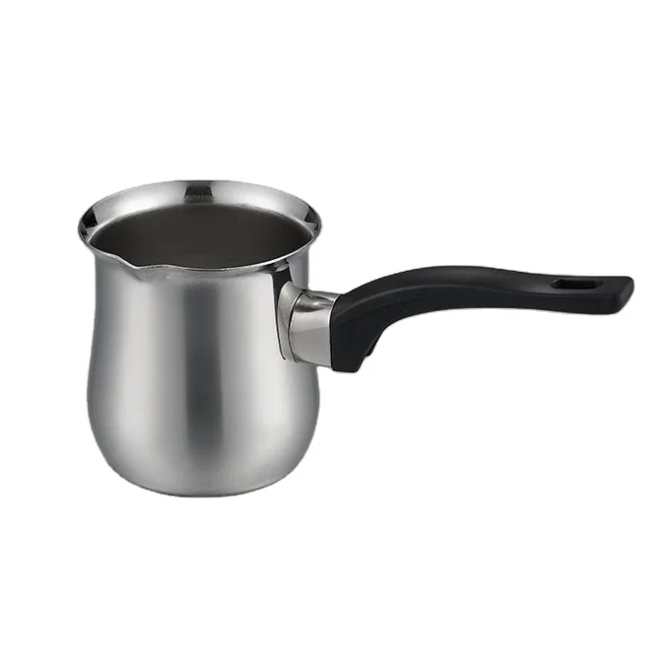 Metal Coffee Cup Stainless Steel Milk Cup Turkish Coffee Warmer Pitcher Milk Heating Cup Arabic Coffee Pot with handle