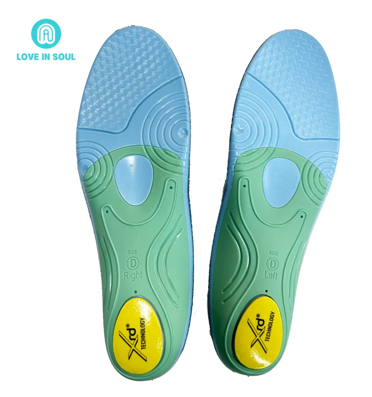 Sports & Comfort Insoles Plantar Fasciitis Relief Sport Insole Custom Logo Poron Knee Protection Insoles for Running