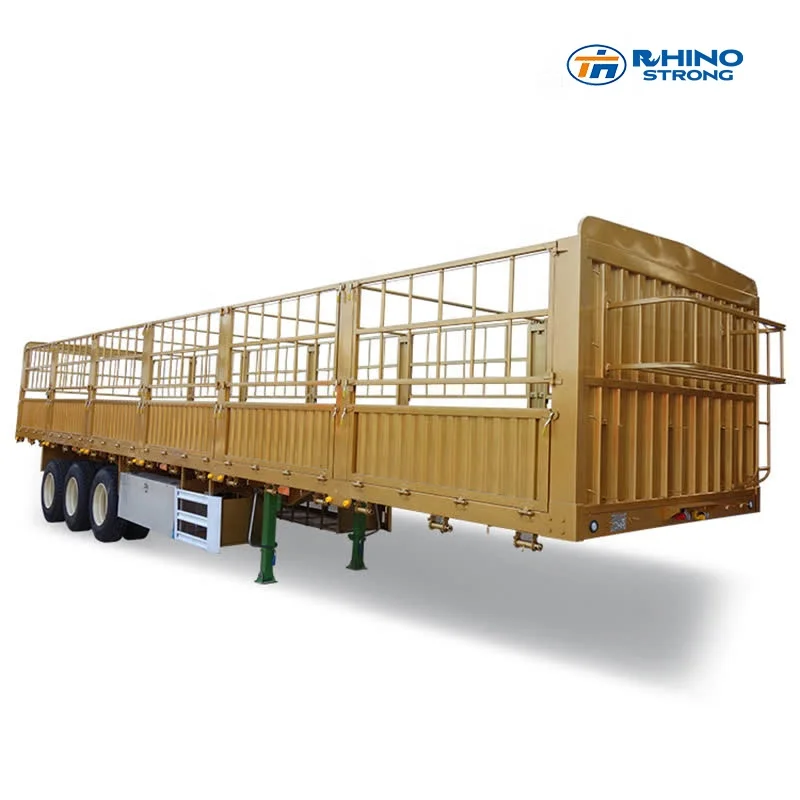 3/4/5Axle Enclosed Pickup Side Wall with Fence Drop Side Board Sidewall Trailer Cargo Transport Truck Container Semi Trailer