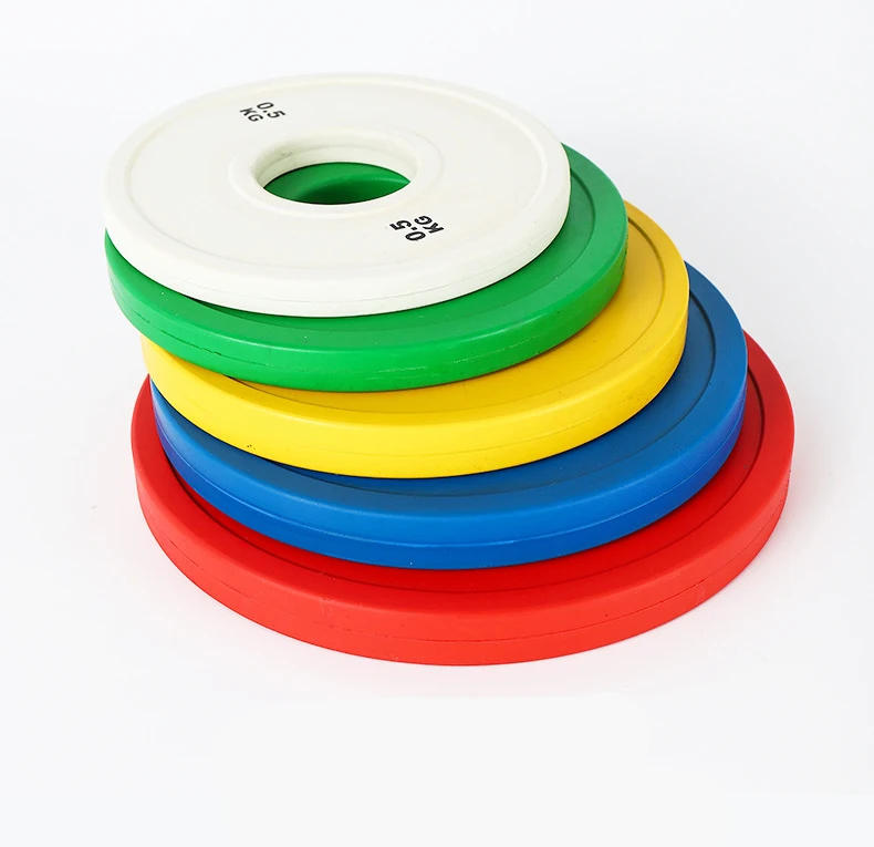 Gym Fitness Rubber Fractional Change Weight Plates With Steel Hub both kg lb available