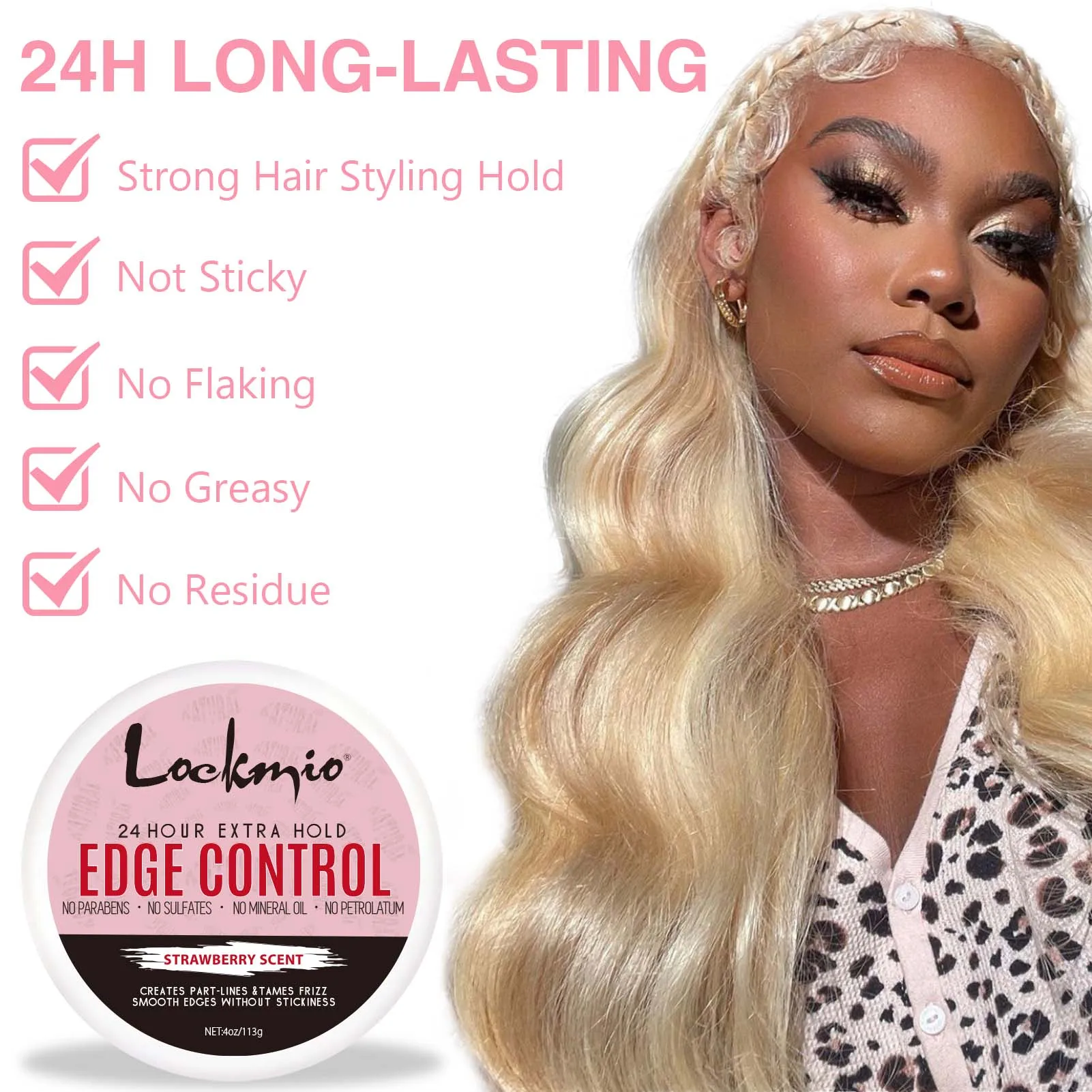 wholesale Strong Edge Control Vendors Olive Oil Super Hold Edge Control No Label and Logo Hair Gel Anti Frizz Hair Styling Wax
