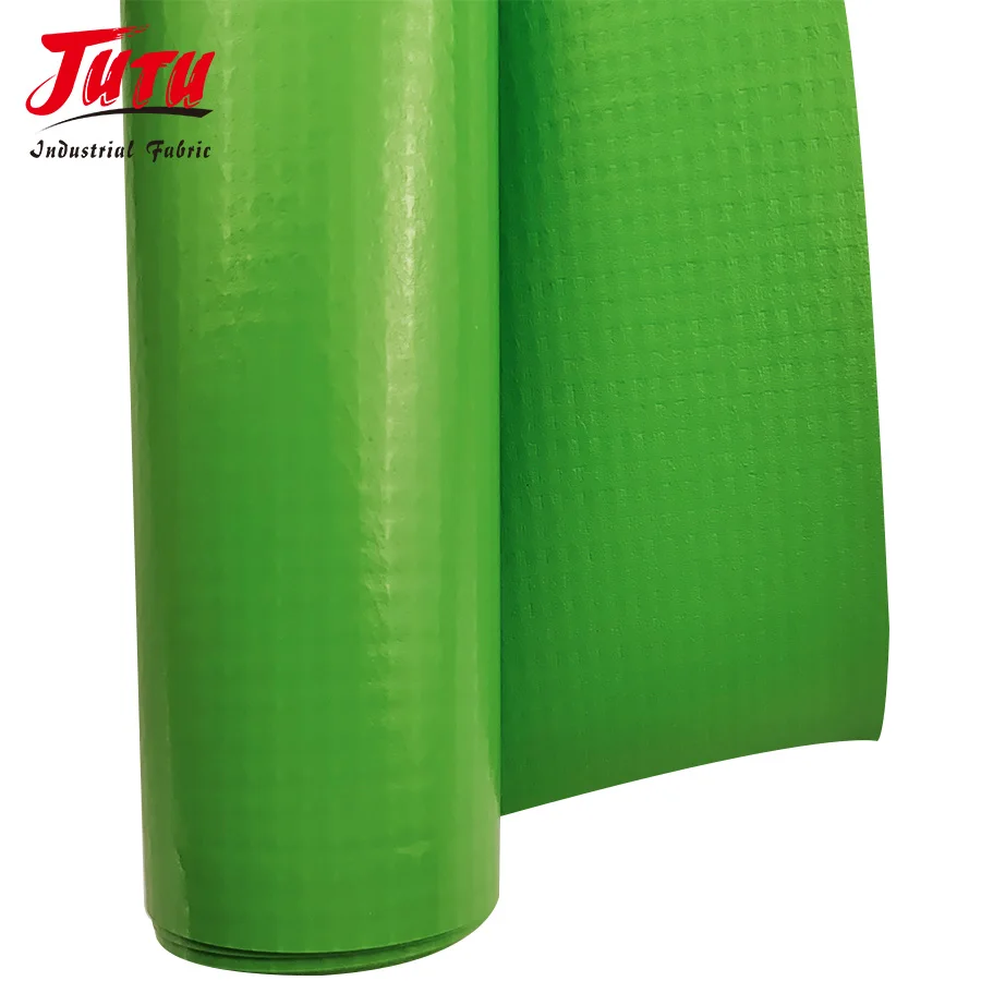 JUTU factory 610g 600gsm heavy duty waterproof tarp tent vinyl coated pvc tarpaulin fabrics for truck covers side curtain fabric