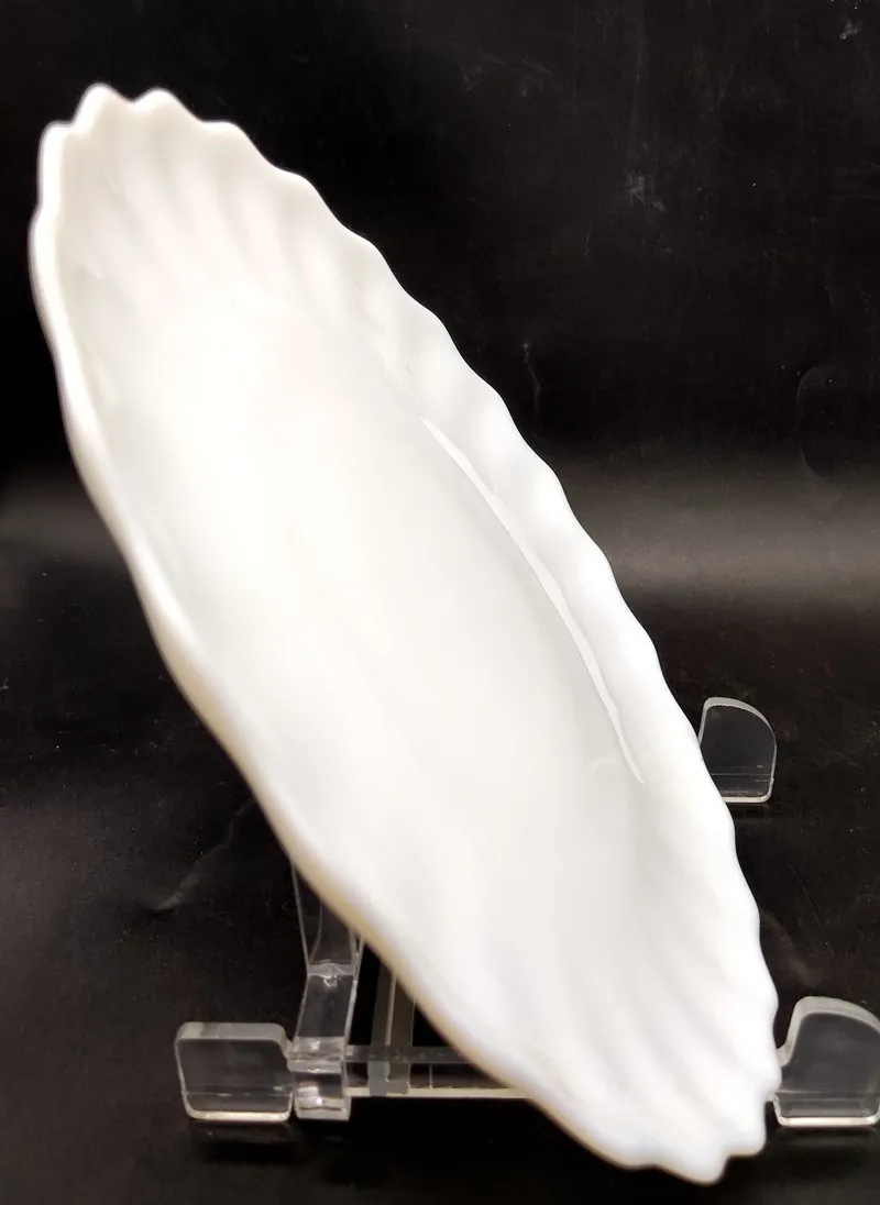  Десертная тарелка из опалового стекла высшего класса во французском стиле обычного белого безопасная для микроволновой печи посудомоечная машина посуда