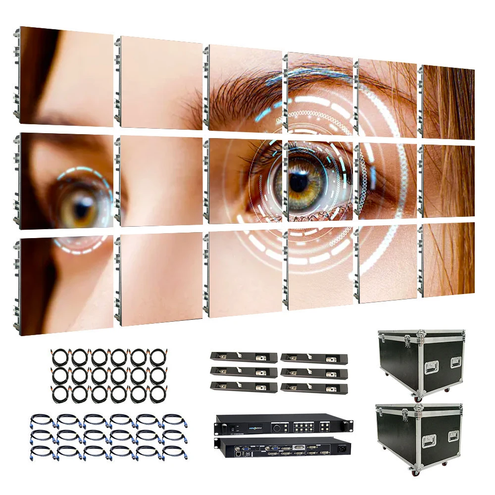 Easy Maintenance 4K 8K LED Screen Display OEM ODM  CE FCC ROHS IP65 P2 P2.5 P3 500*500mm LED Display Screen LED Video Wall