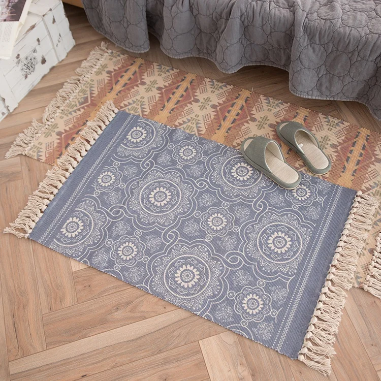 Factory price carpet custom area rug popular indian digital printing floor mat for living room decoration