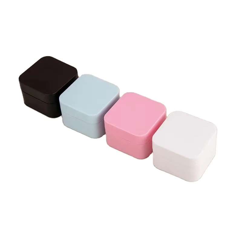 5 10g 20g 30g 50g square shape matt pink black blue white cream jar / plastic pp facial mask box / cream container for cosmetics
