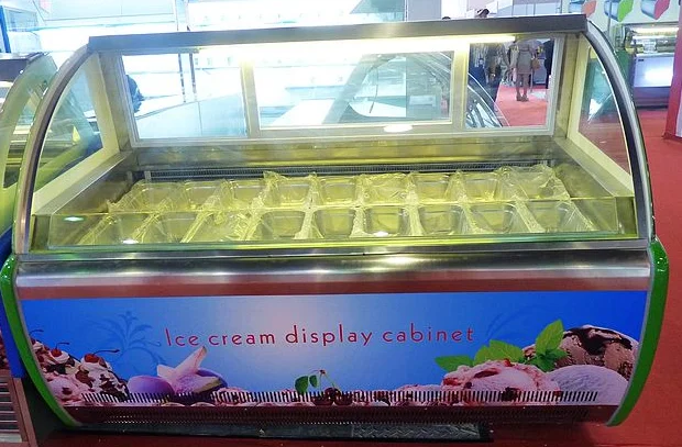 Commercial hard Ice cream display showcase 3 layers gelato freezer freezing machine