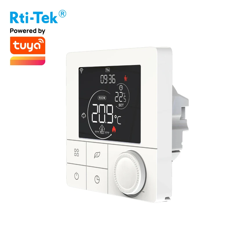 Wi-Fi Smart Thermostat Colorful LCD 3A Programmable WiFi Boiler Works with Alexa and Google