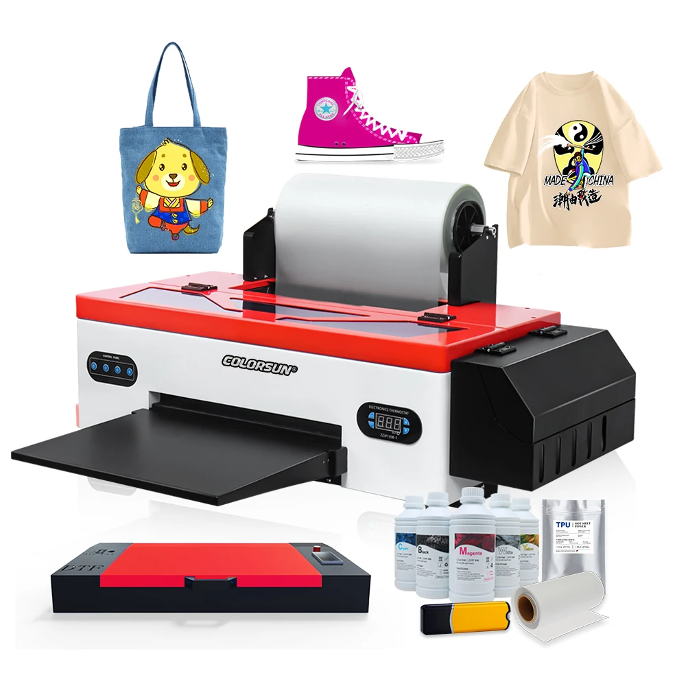 Colorsun L1800C Transfer Technology A3 DTF PET Film Printer DTF Printer Machine with L1800 Heads