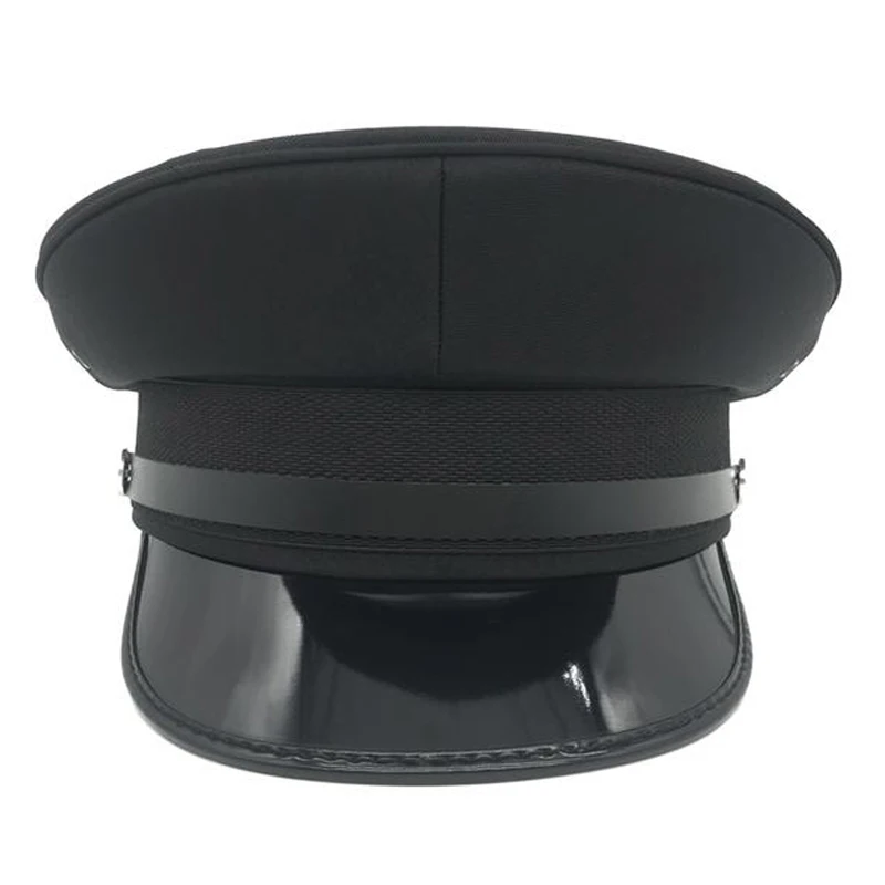 New black adult police hat police role-playing hat Halloween good-looking plot needs