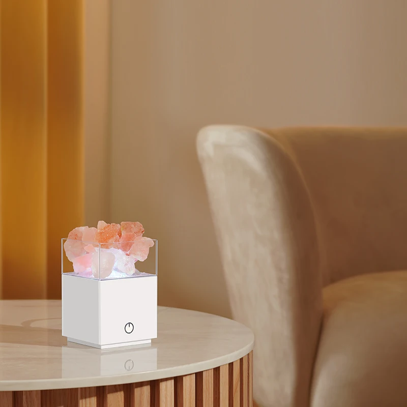 T5   Salt Lamp USB Himalayan Salt Lamp Diffuser Pink Rock Light Desktop portable natural crafts Led sky projection salt lamp