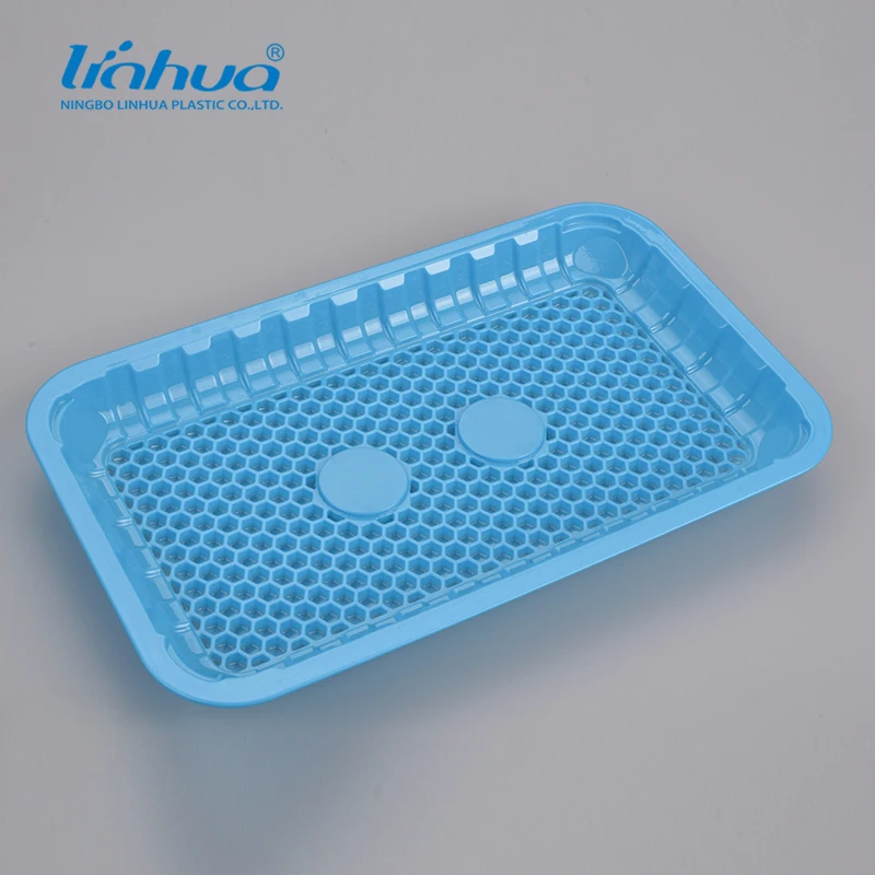 PET Plastic food tray for chicken meat food grade