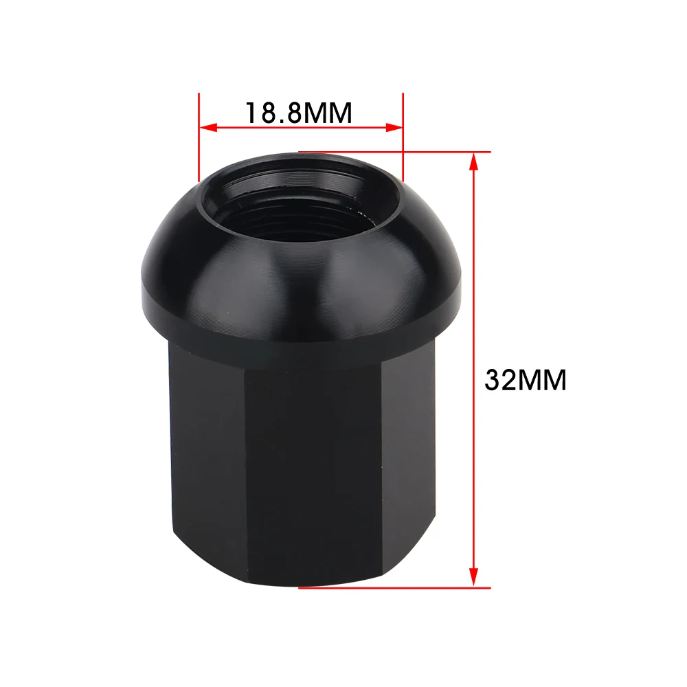 AUSO LM003 20 шт. Черный OEM шарик/радиус сиденья стиль m14x1.5 алюминиевые колесные обода зажимные гайки для Porsche заменяет