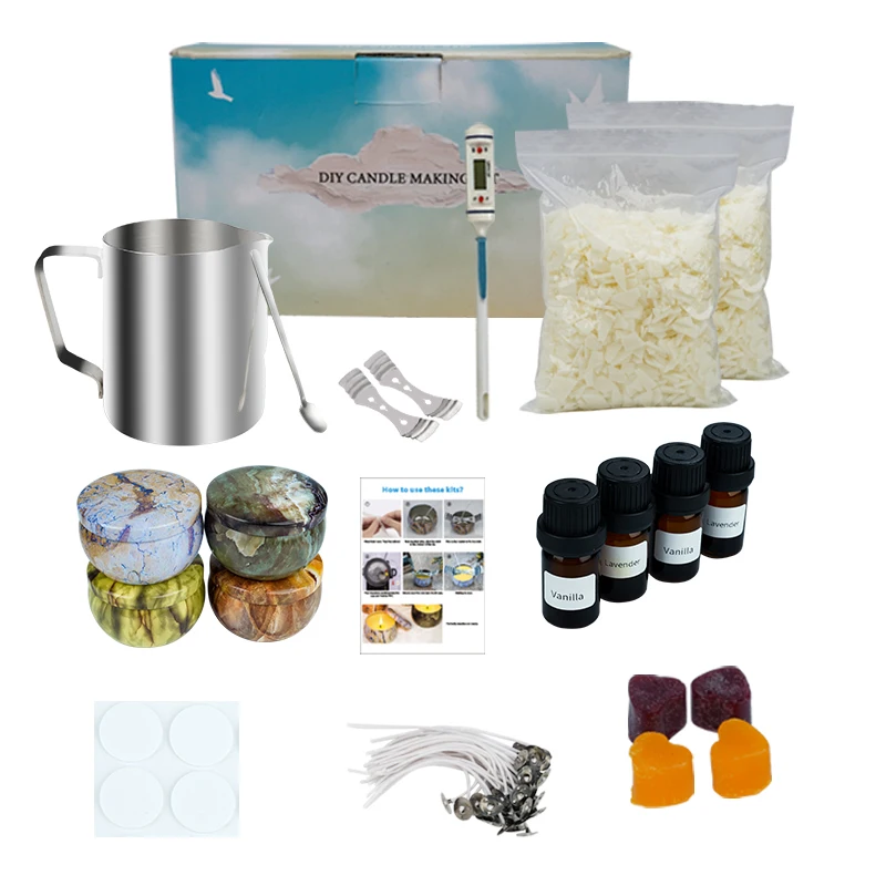 GIft Box Set DIY Scented Soy Wax Candles Making Kit Supplies in Candle Making Kits (1600289373550)