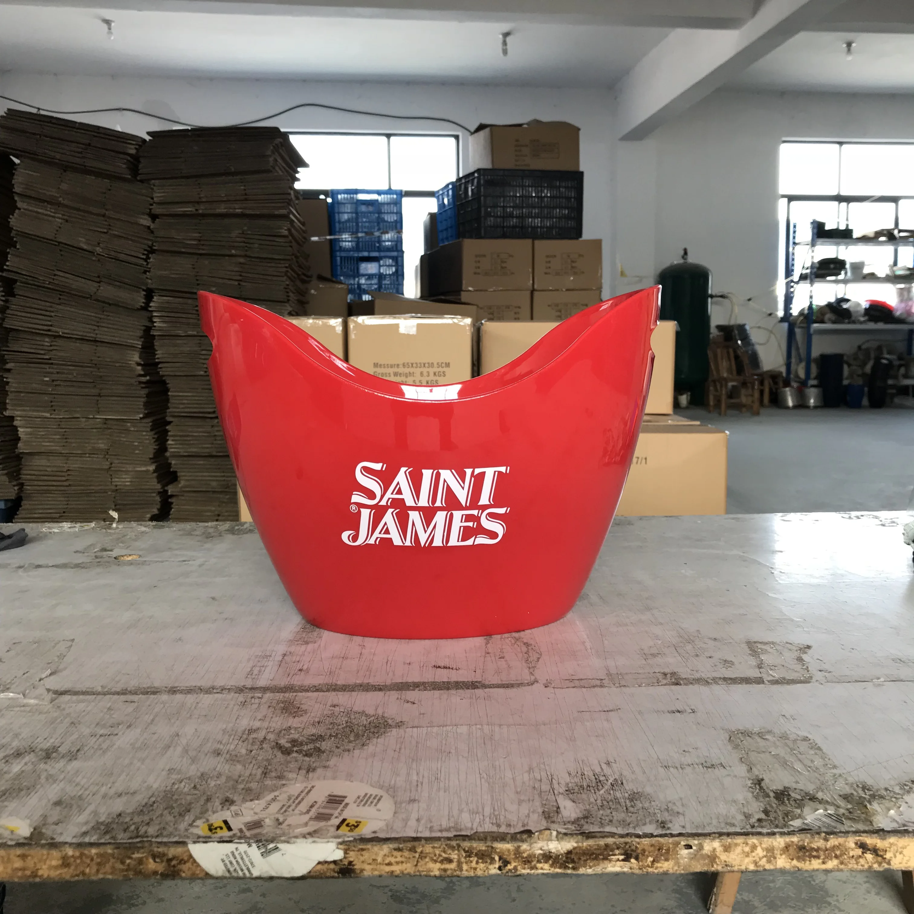 PS oval ice bucket Plastic Cheap bucket