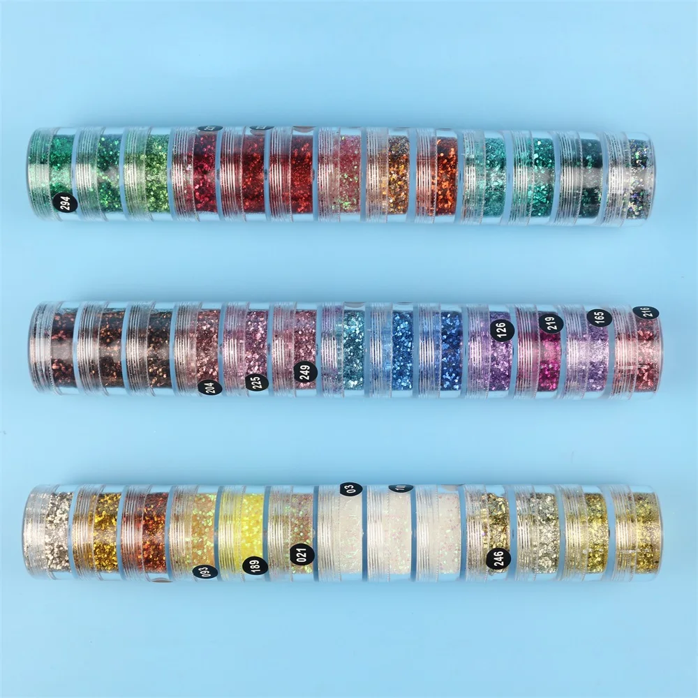 Wholesale Holiday Decoration flakes eye shadow Powder Holographic Bulk Chunky Mix Glitter Powder