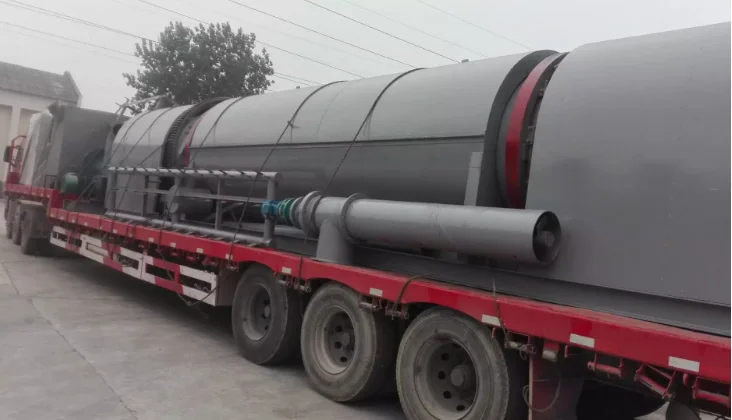 Horizontal Biomass Rotary Activated Carbon Airflow Continuous Carbonization Furnace