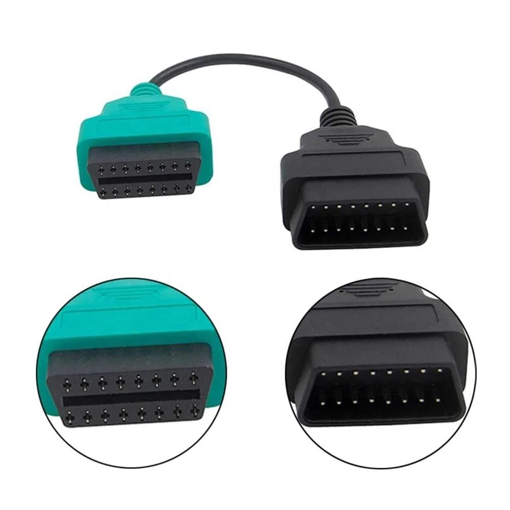 2 кабеля для Fiat ECU 16 Pin MultiECUScan OBD2 OBD диагностический инструмент сканер считыватель кодов адаптер автомобильный соединительный кабель