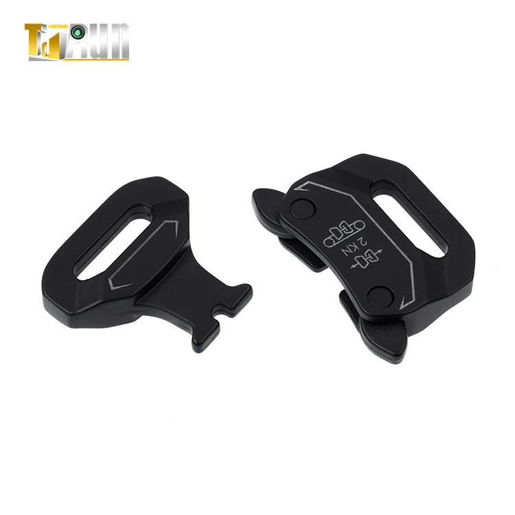 Tactical buckle quick release metal buckle backpacks accessories dog collar fashion hanging chain belt buckle