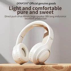 Fone de ouvido custom logo waterproof foldable headphones wholesale enc noise cancelling music gaming headset wir less headphone