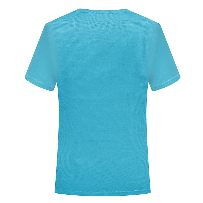 180 Gsm Polyester Breathable Sports Promotional Quick Dry T-Shirts Personnalisable 100 Polyester V Neck T Shirts Men Wholesale