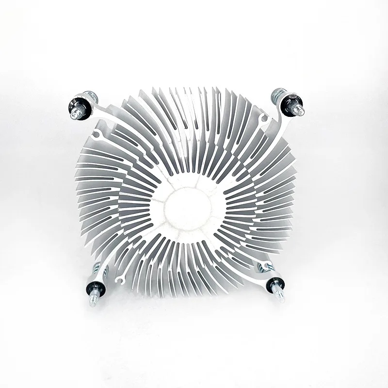 OEM / ODM Round Sunflower Aluminum Heat Sink for DIY Lighting Extrusion aluminum Round Heat sink For Lighting Cooling