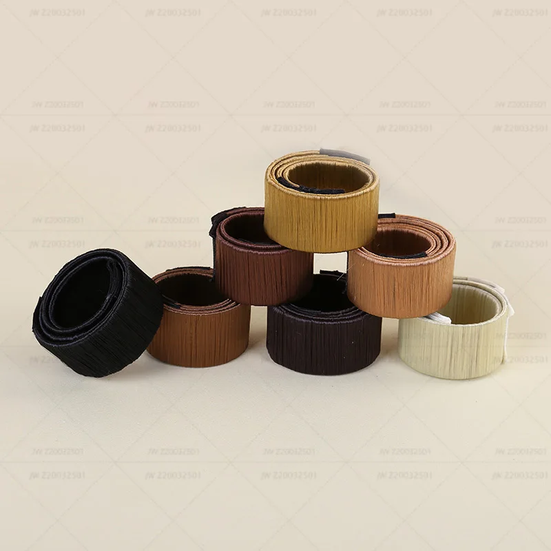 Оптовая продажа, аксессуары для волос для девочек, синтетический парик, повязка на голову с пончиком, Женский волшебный прибор для пучка волос, французское блюдо, инструмент для прически «сделай сам»