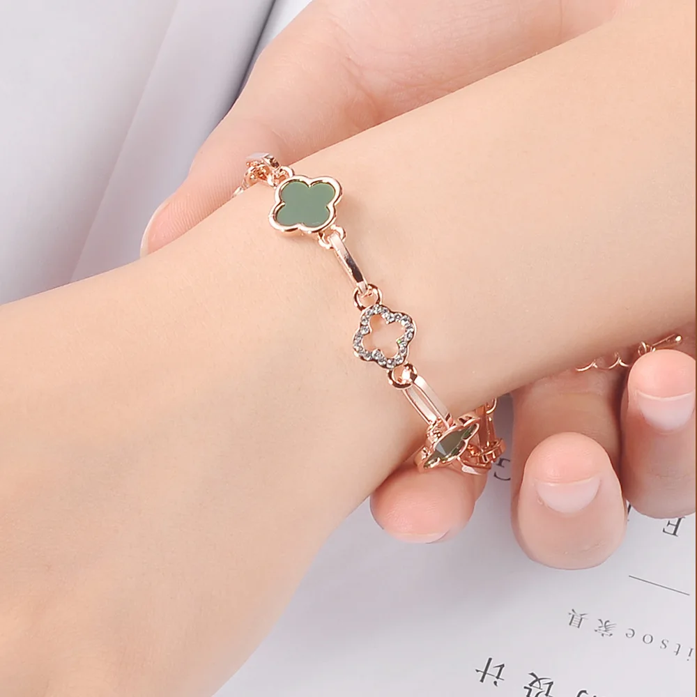 Clover Design Fashion Jewelry Bracelets & Bangles Daily Charm Women Bracelet