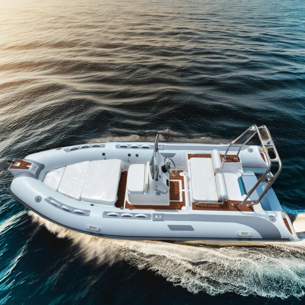 China Customize fiberglass rib boat with CE certificate rib boats for rental 480 580 680