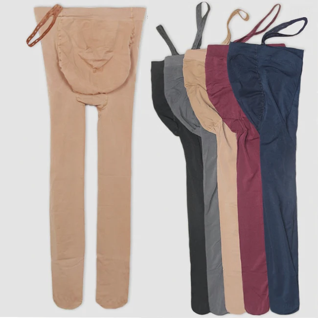 60 модные красивые эластичные непрозрачные колготки с промежностью регулируемые Колготки для беременных женщин