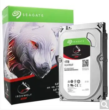 Жесткий диск Seagate Iron Wolf Серия 1 ТБ HDD 5900 об/мин 64M SATA3 Сетевое хранилище (NAS) жесткий (ST1000VN002)