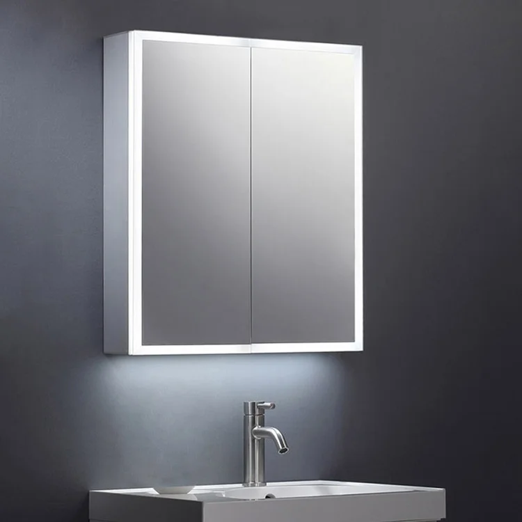 Wholesale customized cabinet lighted mirror smart modern medicine cabinet bathroom mirror with led light