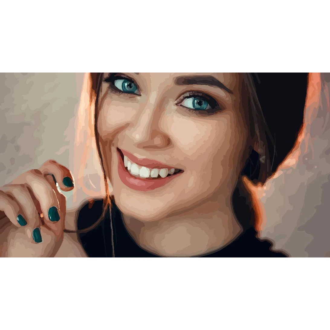 Custom Paint by Numbers Customized beauty self-painted coloring living room character wall hanging acrylic paint DIY