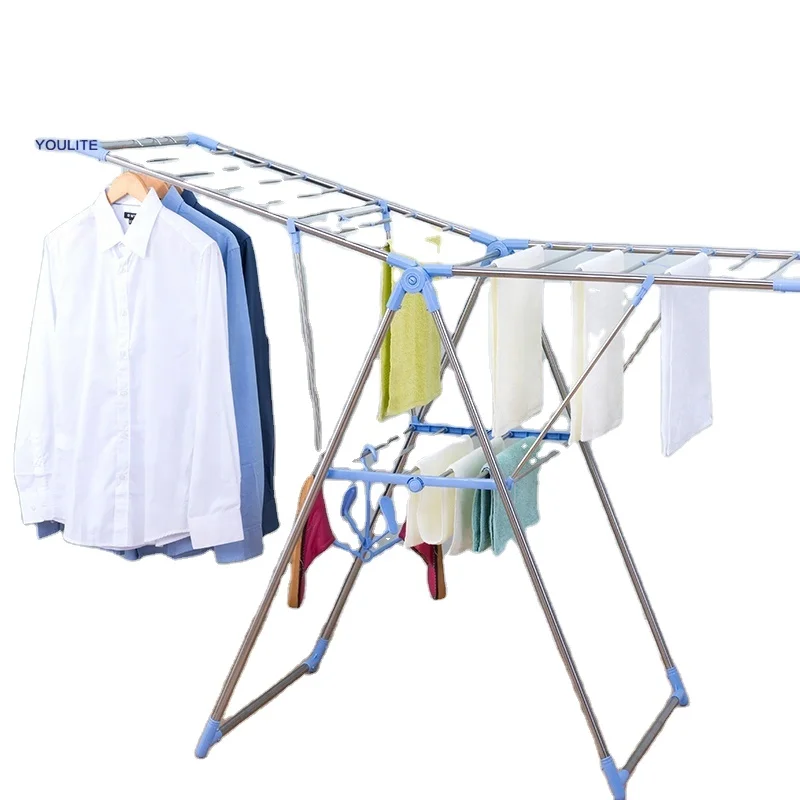 best sale promotional indoor free floor standing foldable clothes drying rack