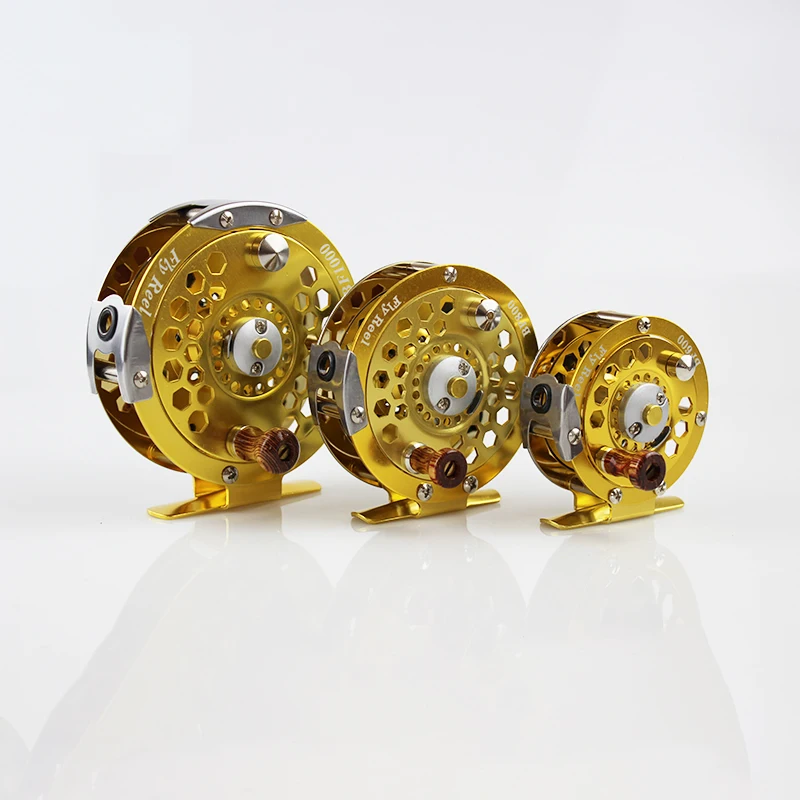 Full metal front reel with force-relieving ice fishing reel Fishing Fly Reel
