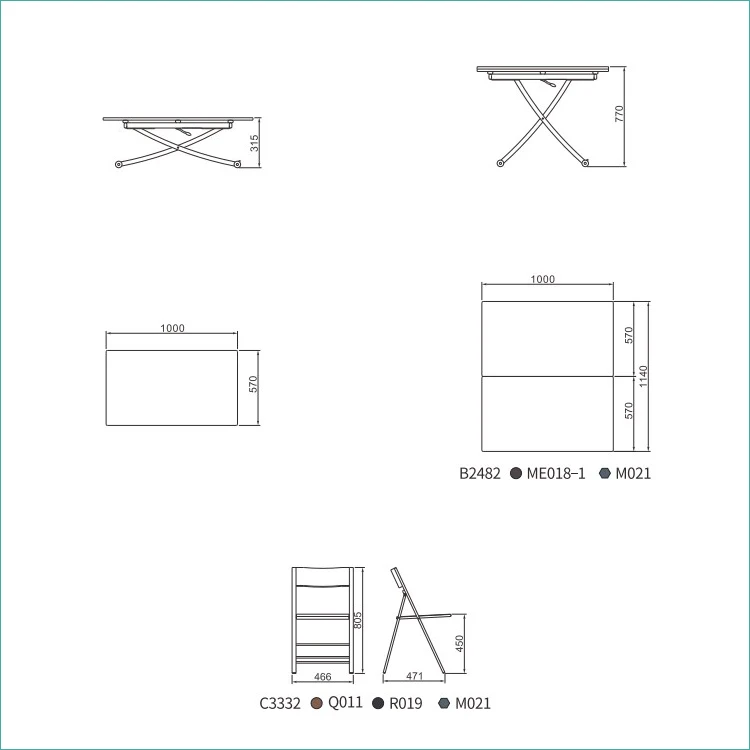 good quality convertible space saving furniture dining to coffee end table