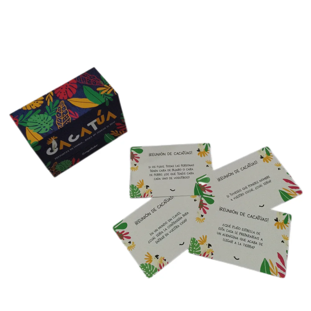 High quality  OEM Custom Flash Cards Printed Both Sides Educational Flashcard Printing With Box
