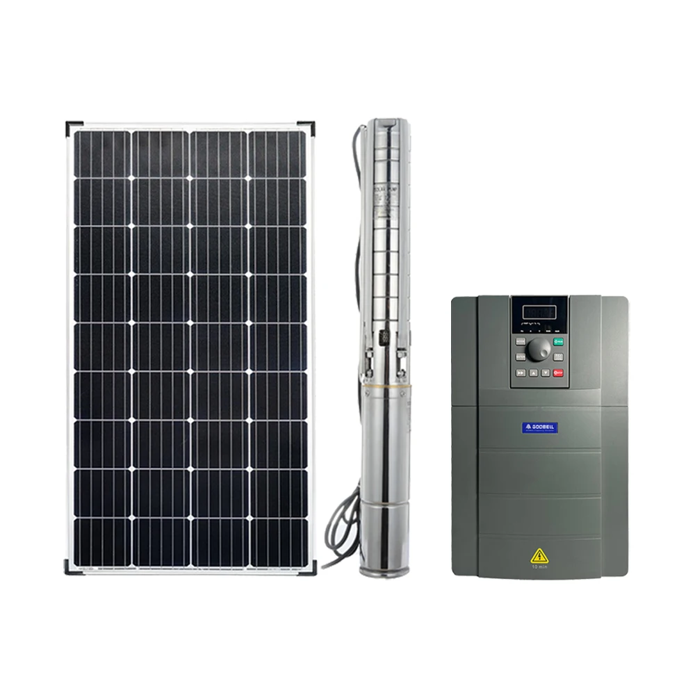 5.5HP 7.5HP 10HP 15HP High Head Big Flow Solar Motor Pump for Deep Well