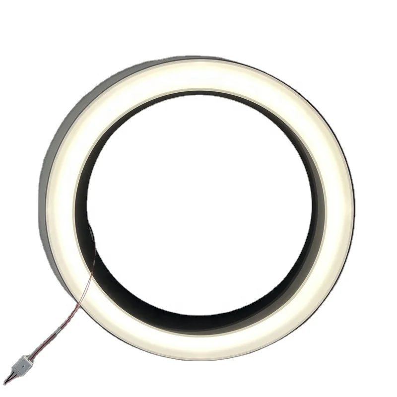 100W Circular Pendant LED Ring Light round Aluminum Profile Extrusion LED Crval D1200mm White Emitting for Office Lightings