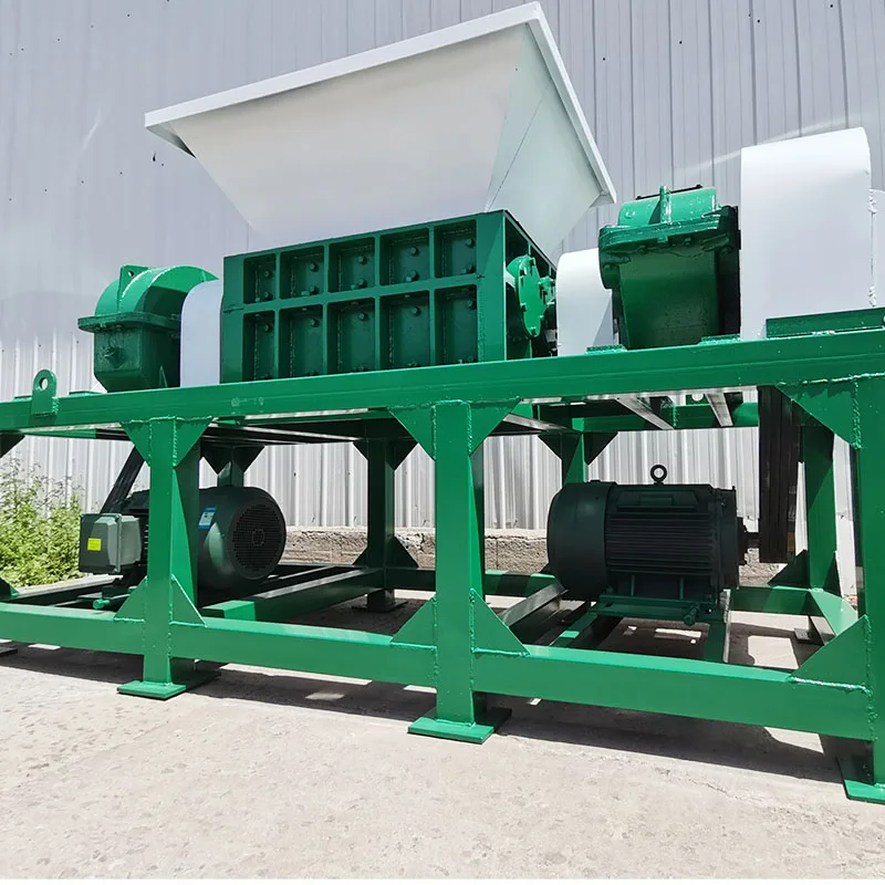High Efficiency Waste Rubber Tyre Shredder Machine for Tire Recycling Plant