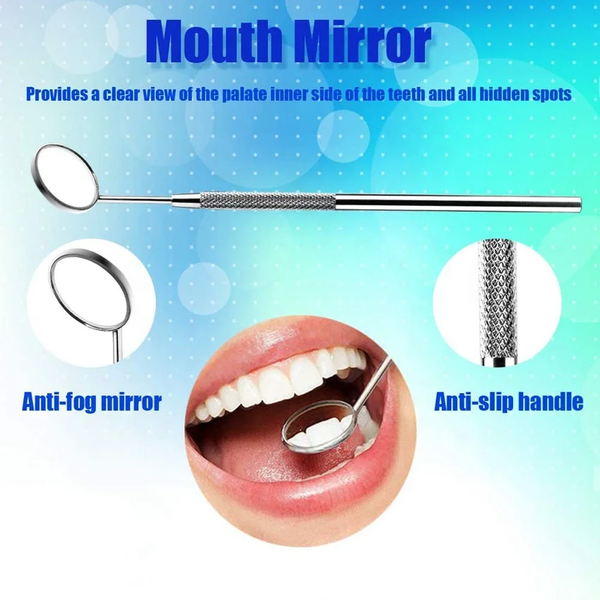 Drop shipping Hot Sell Stainless Steel Dental Instruments Long Dentist Mouth Mirror